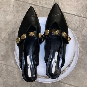 Zara studded slides